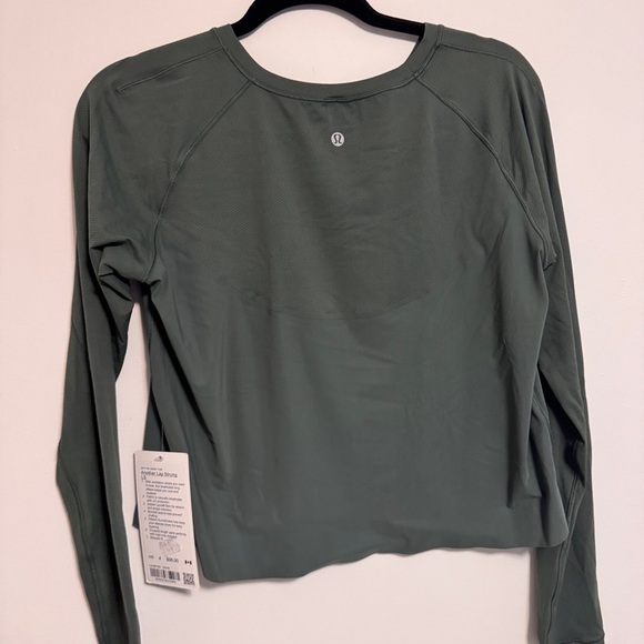 🆕 Lululemon Another Lap Strong Longsleeve - Dark Forest - Picture 6 of 9